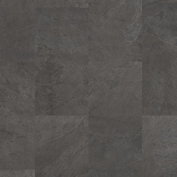 ПВХ плитка QS Alpha Vinyl Quick-Step ORO AVSTU 40035 Сланец чёрный